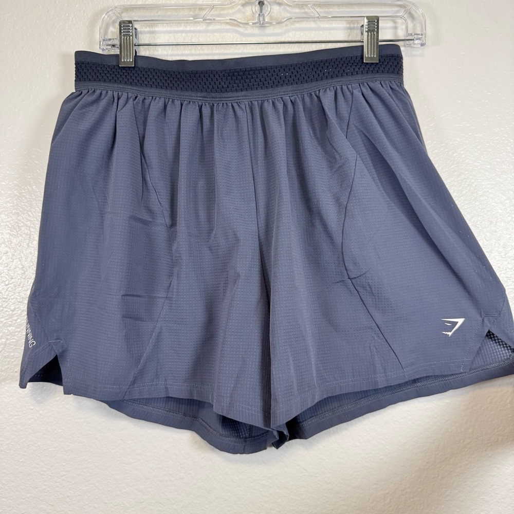 Gymshark Blue Athletic Shorts Run 5" Short - Size Medium